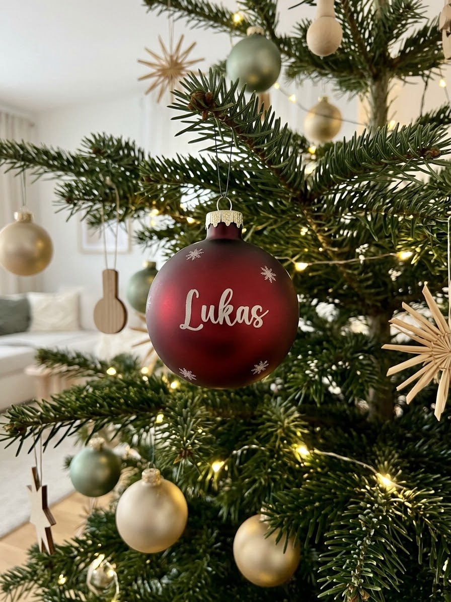 Christbaumkugel - gelasert
