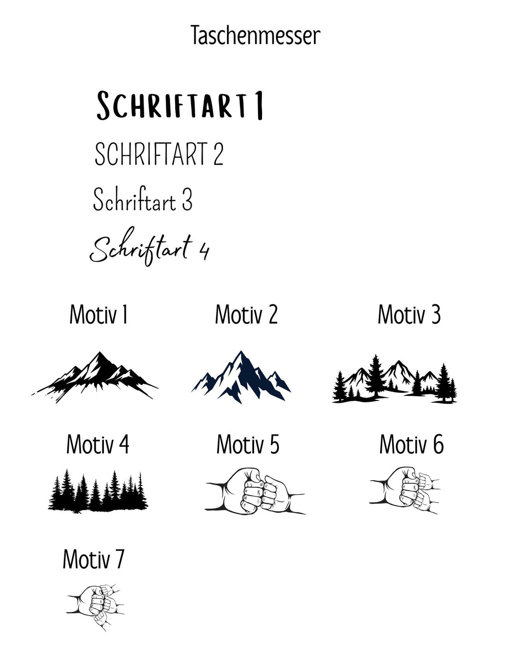 Taschenmesser - personalisiert