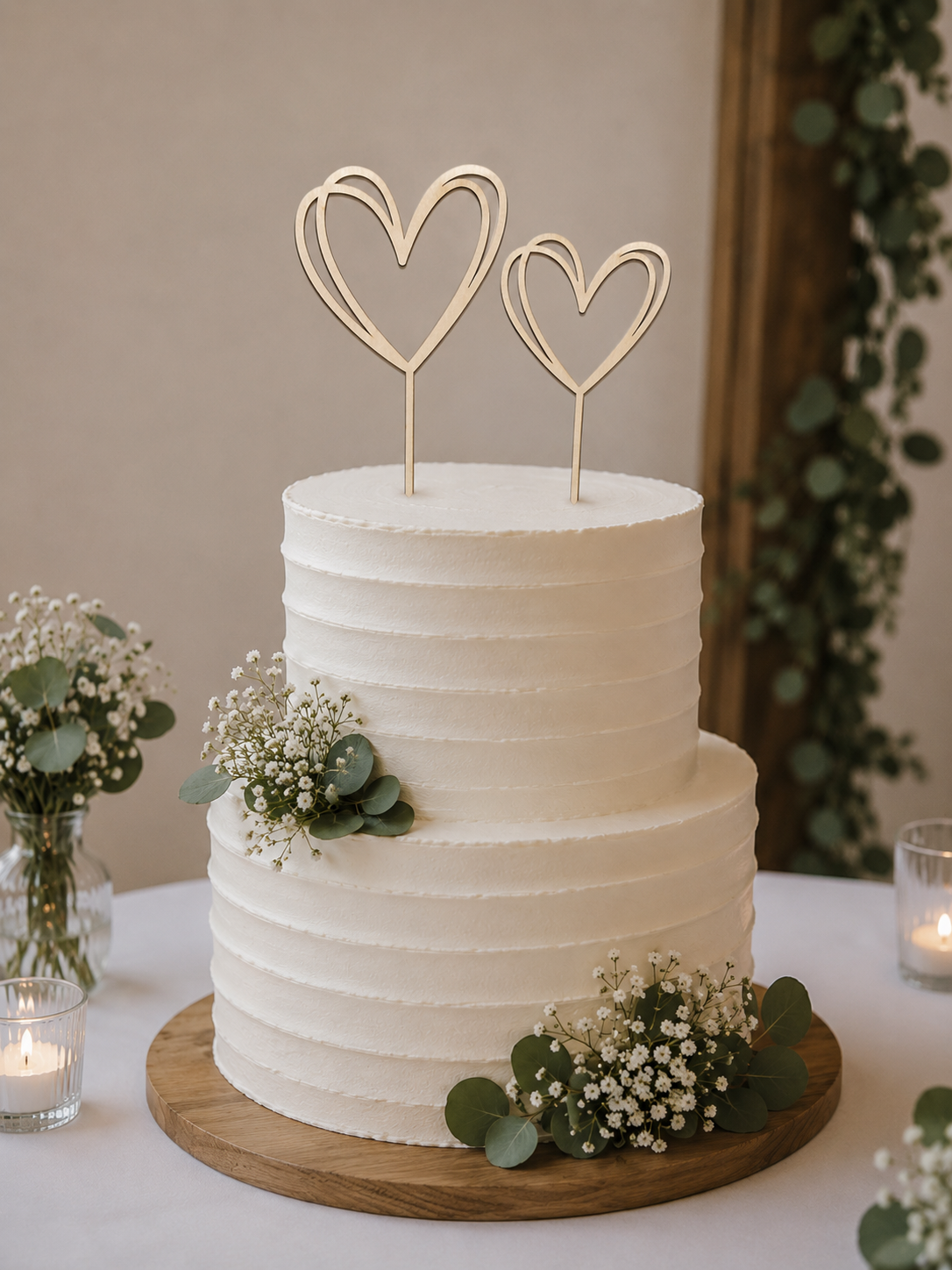 Caketopper (2 Herzen)