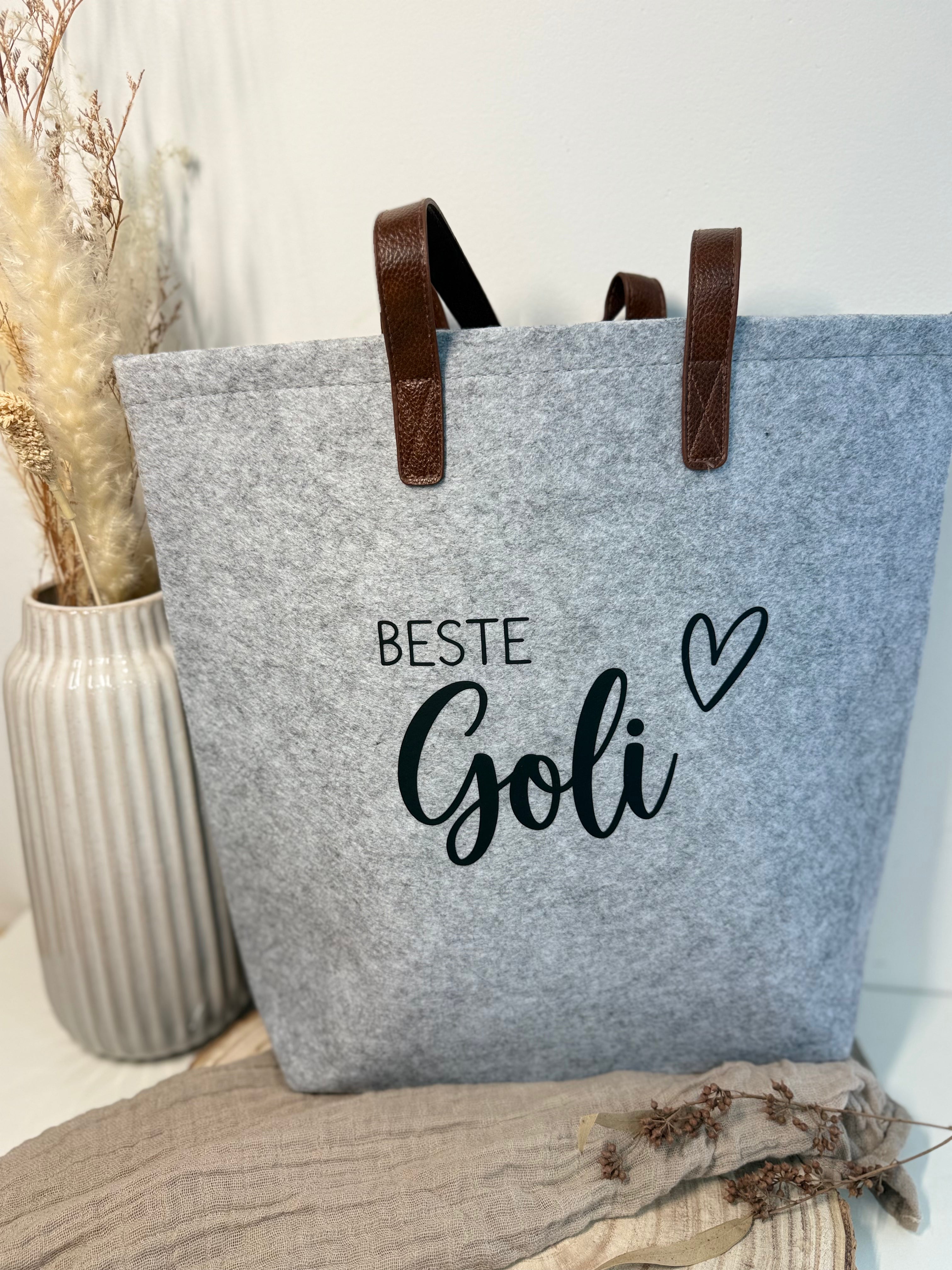 Filztasche - beste "Goli" (Wunschname)