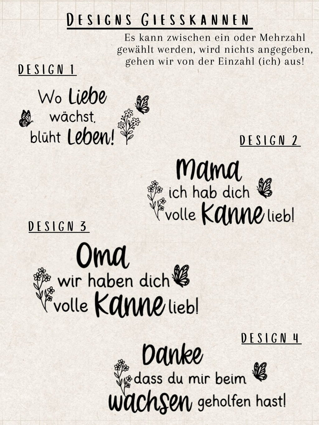 Gießkanne personalisiert