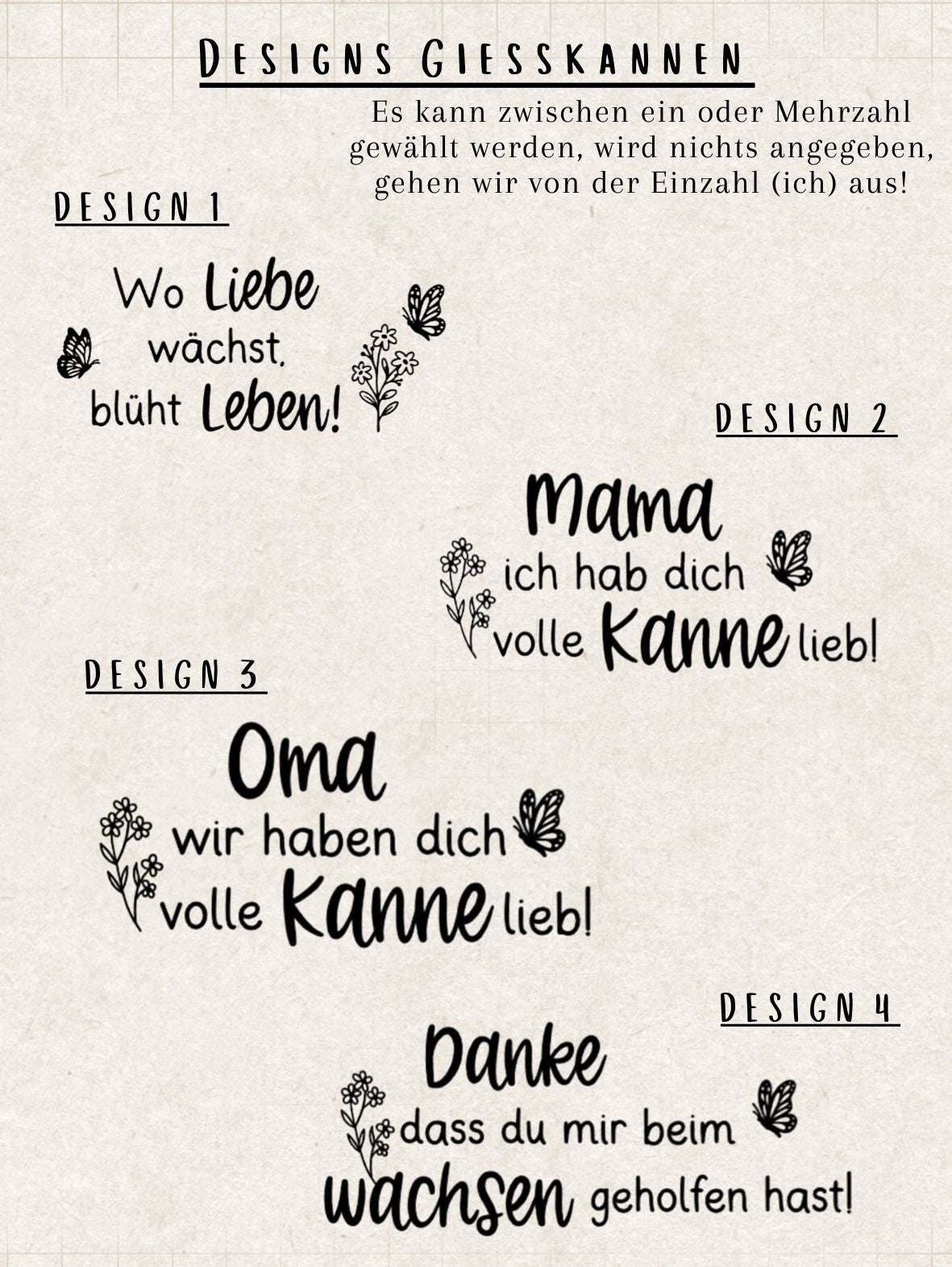 Gießkanne personalisiert