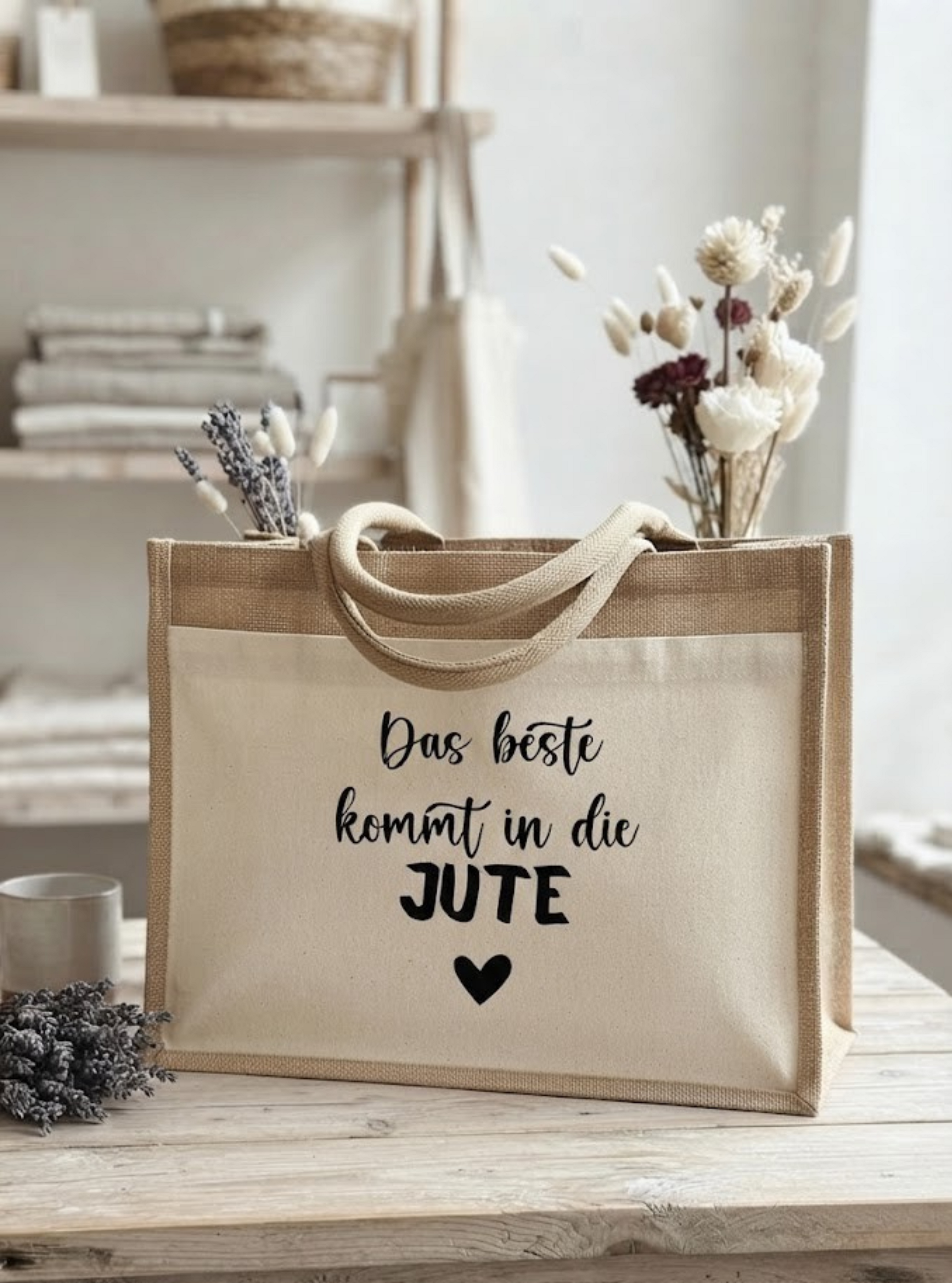 Jutetasche - Das beste kommt in die Jute