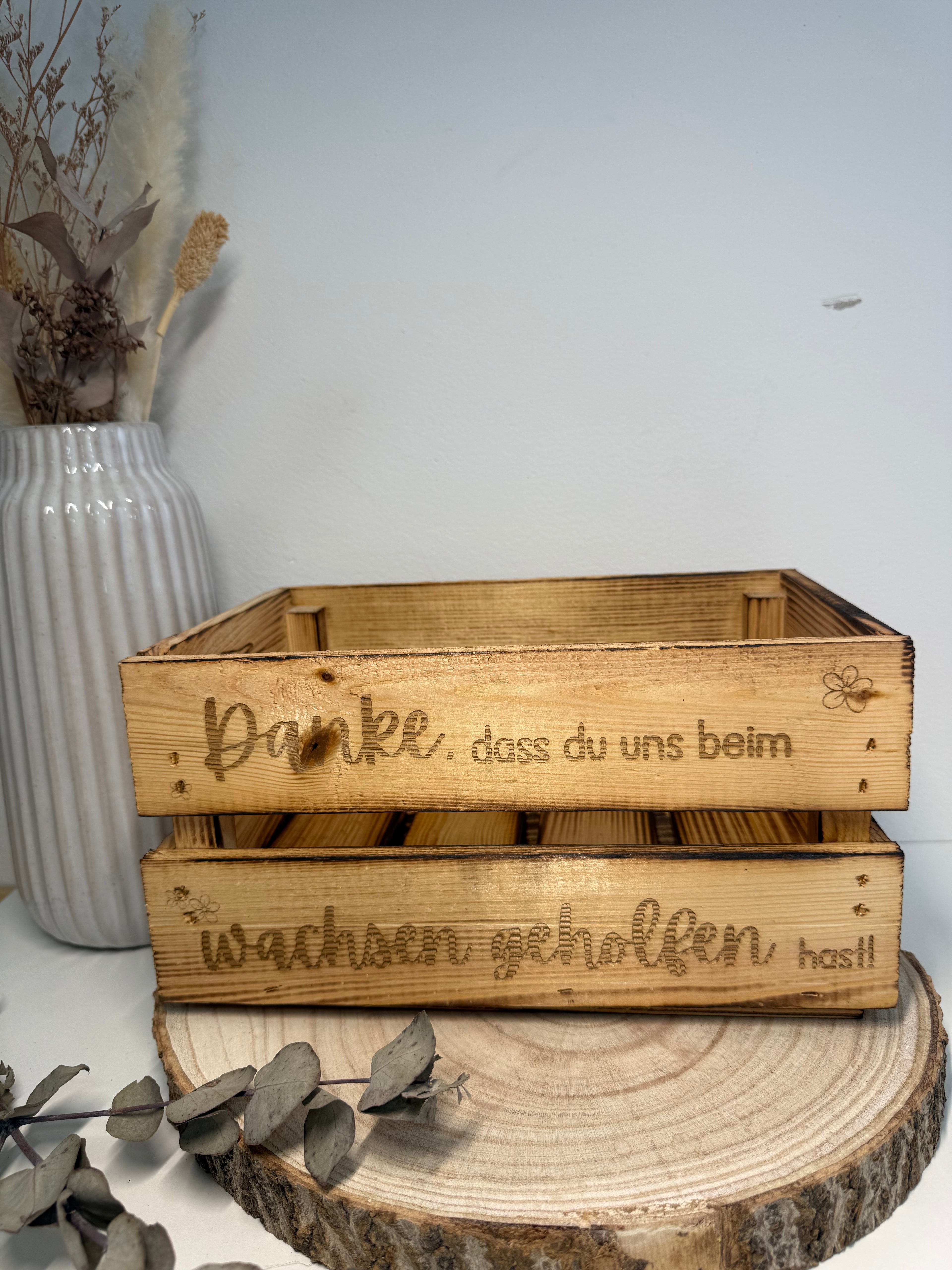 Holzkiste - Personalisierbar