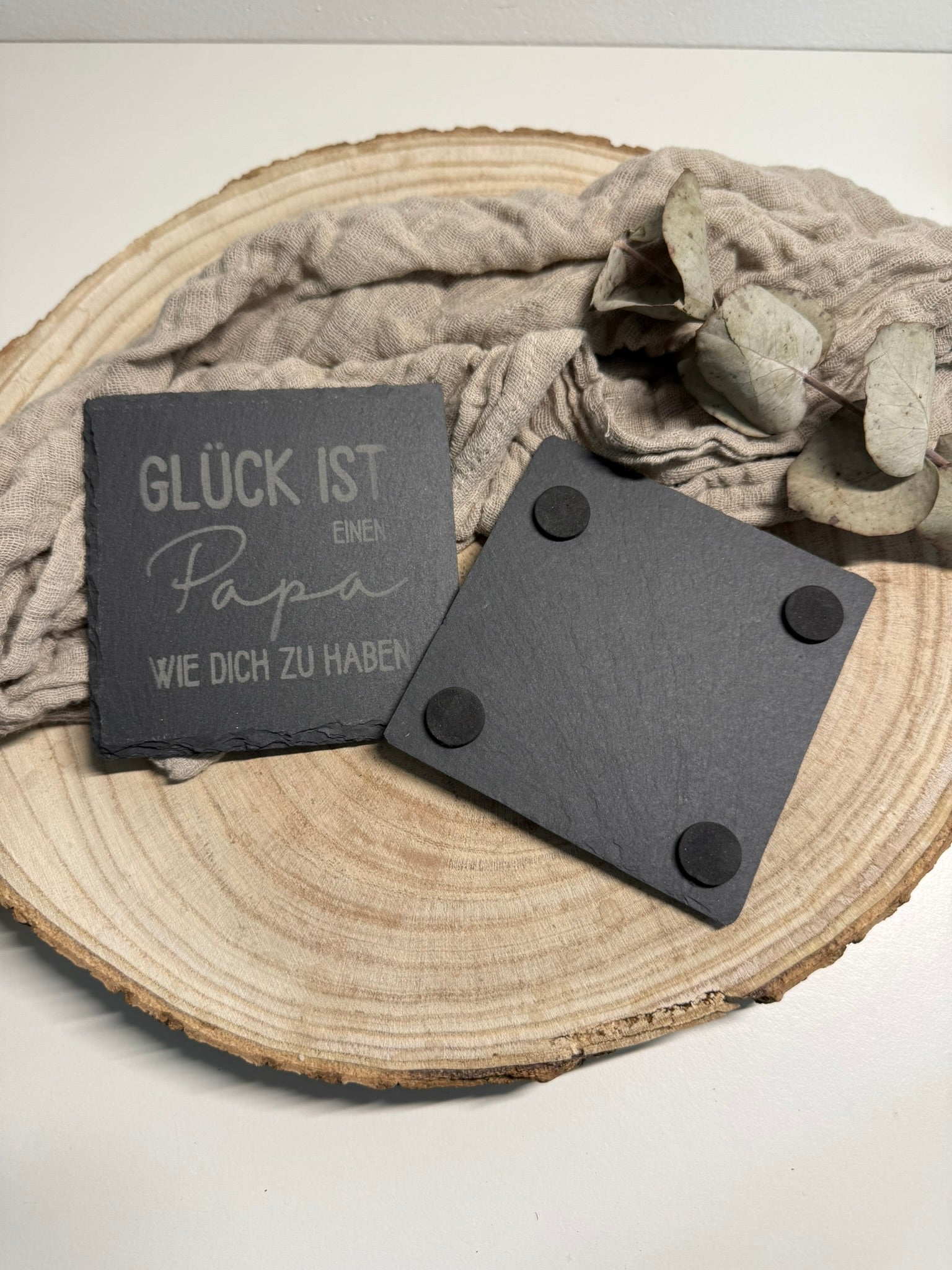 Untersetzer - Glück ist, ...