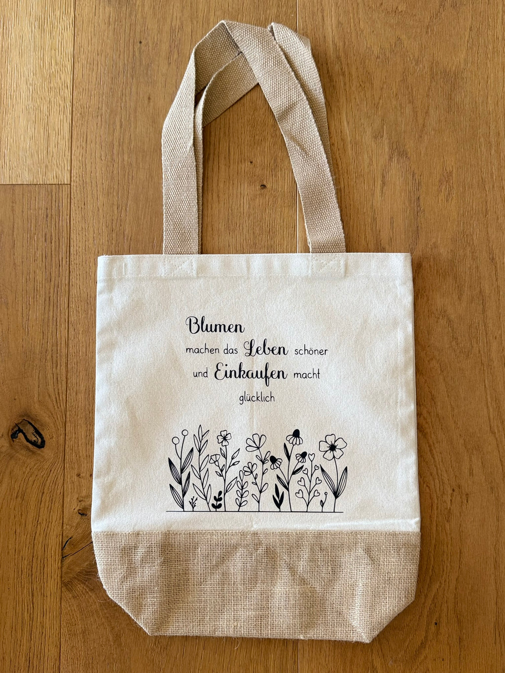 Baumwoll-Jute Shopper