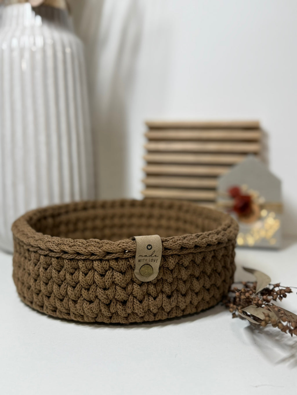 Häkelkörbchen "Nut Brown"