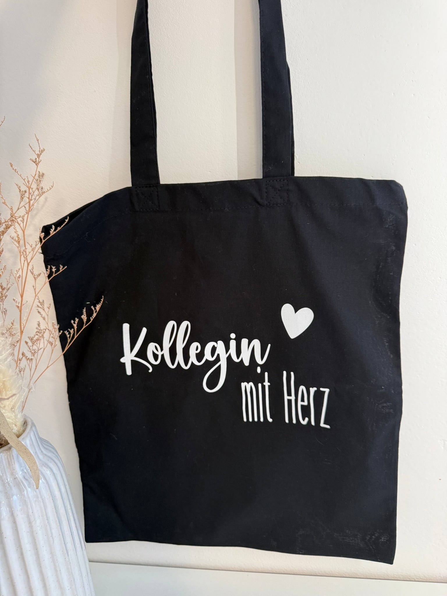 Baumwolltasche - Kollegin mit Herz
