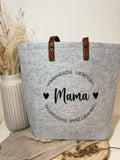 Filztasche - Kreisdesign Personalisierbar