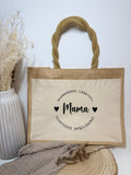 Jutetasche - Kreisdesign Personalisierbar