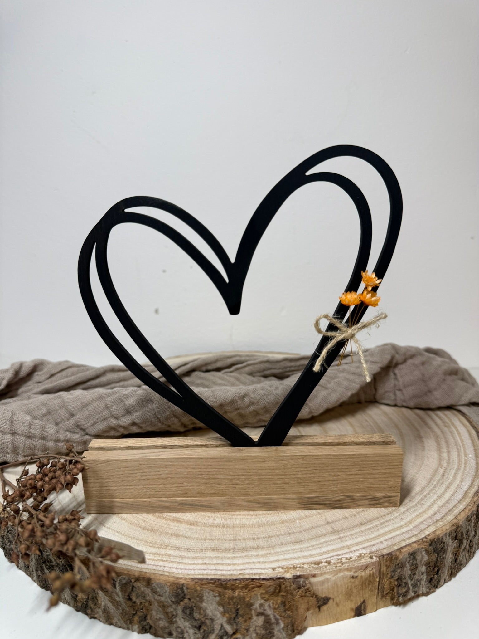 Black Line Heart