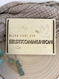 Geldgeschenk Holzkarte - Erstkommunion