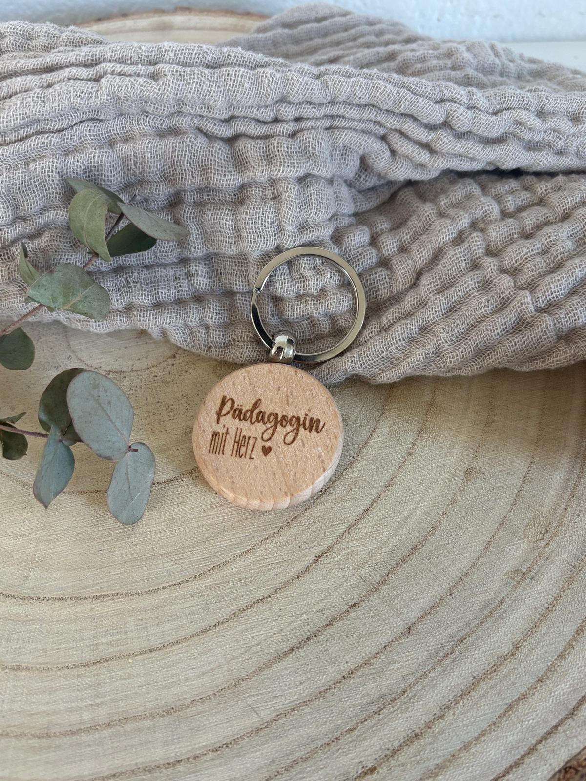 Schlüsselanhänger - Pädagogin mit Herz