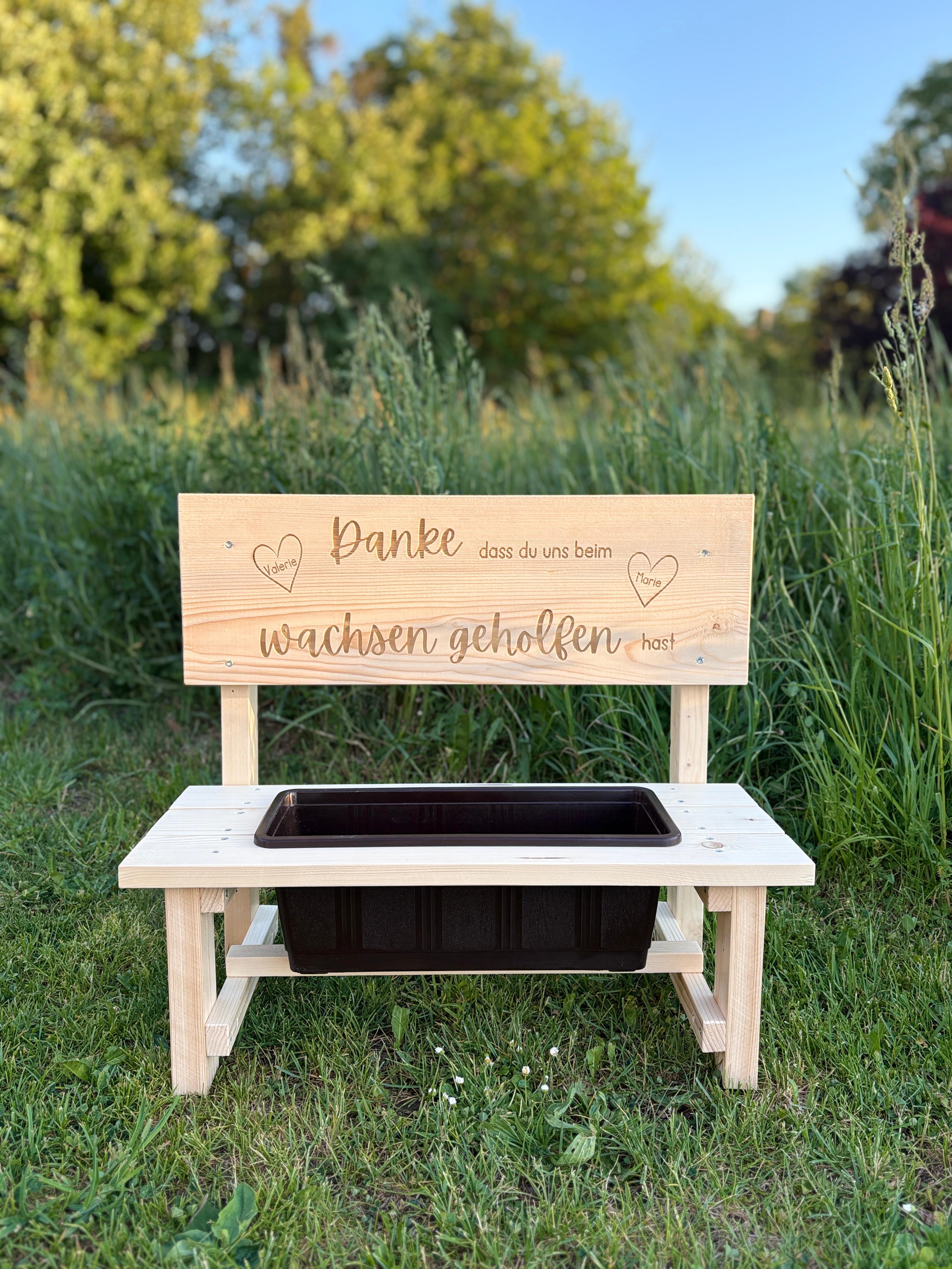 Blumenbank - Personalisierbar