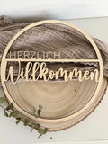 Türloop "Herzlich Willkommen"