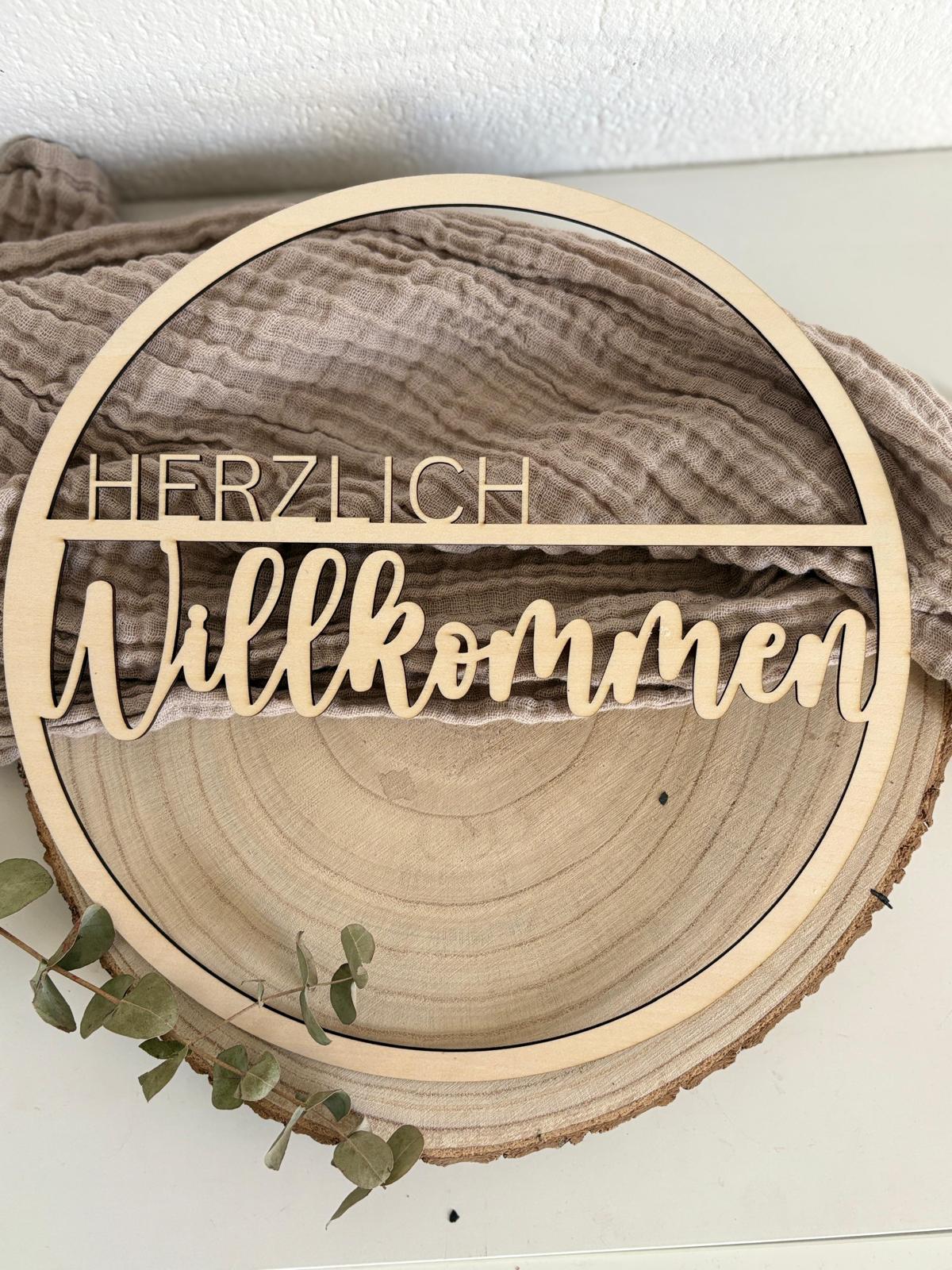 Türloop "Herzlich Willkommen"