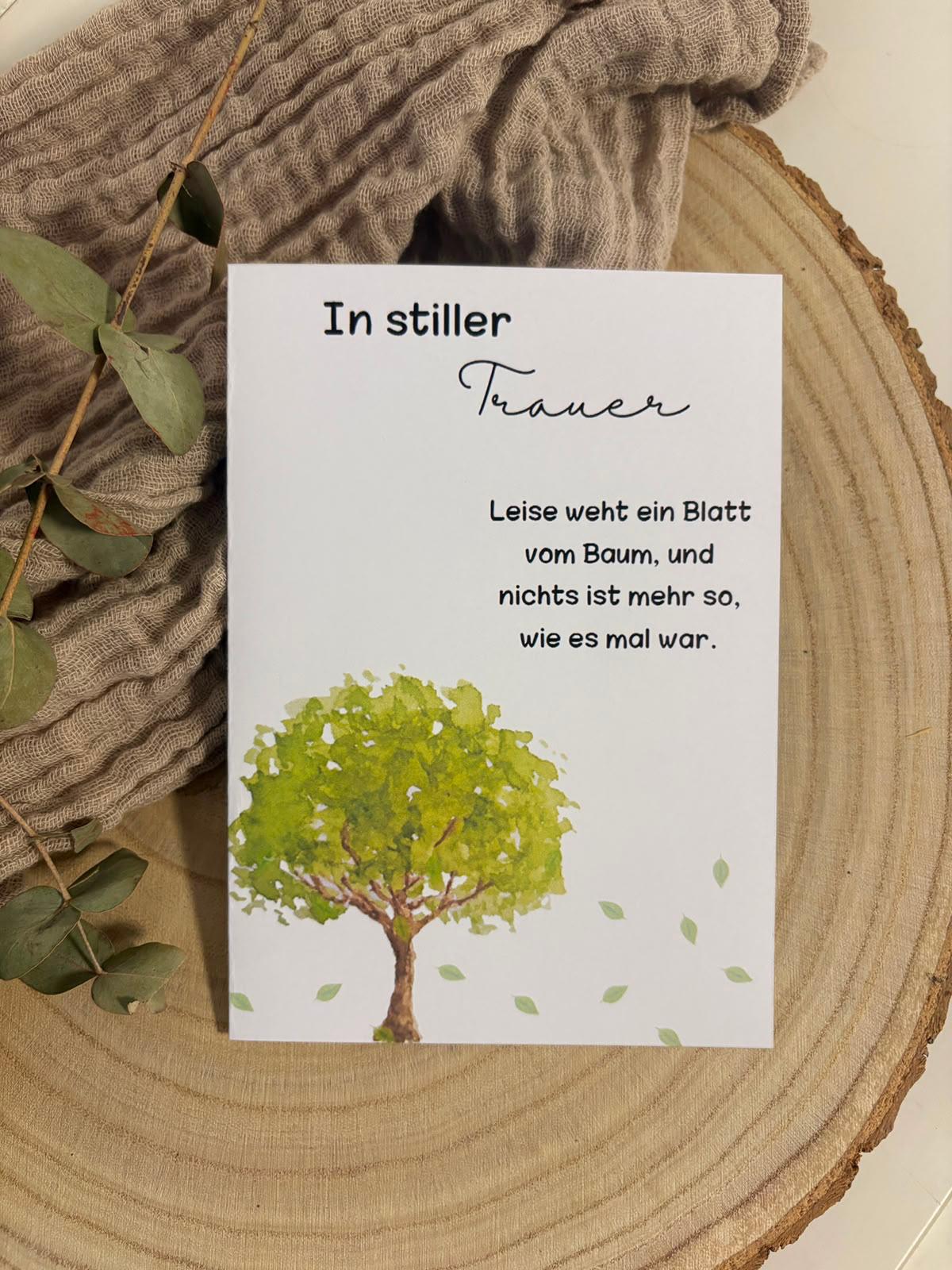 Trauerkarte - In stiller Trauer