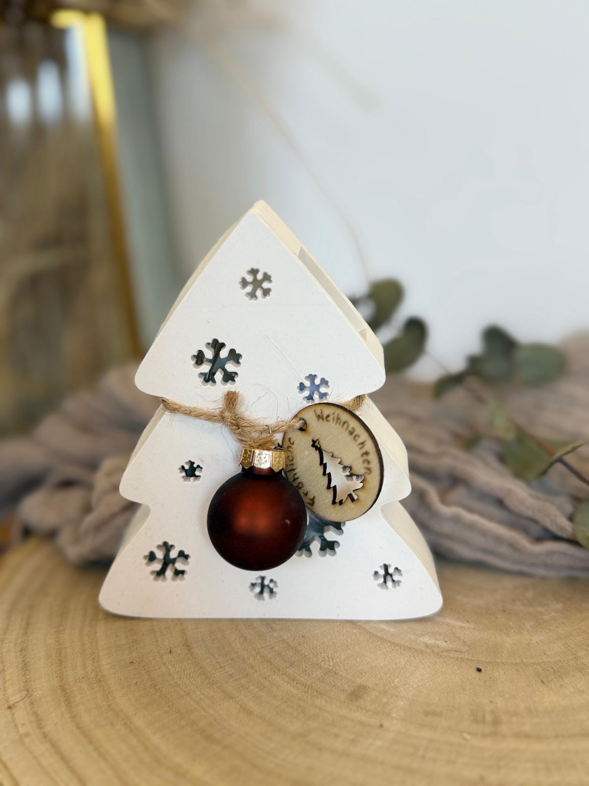 Christbaum 3D mit Lichterkette