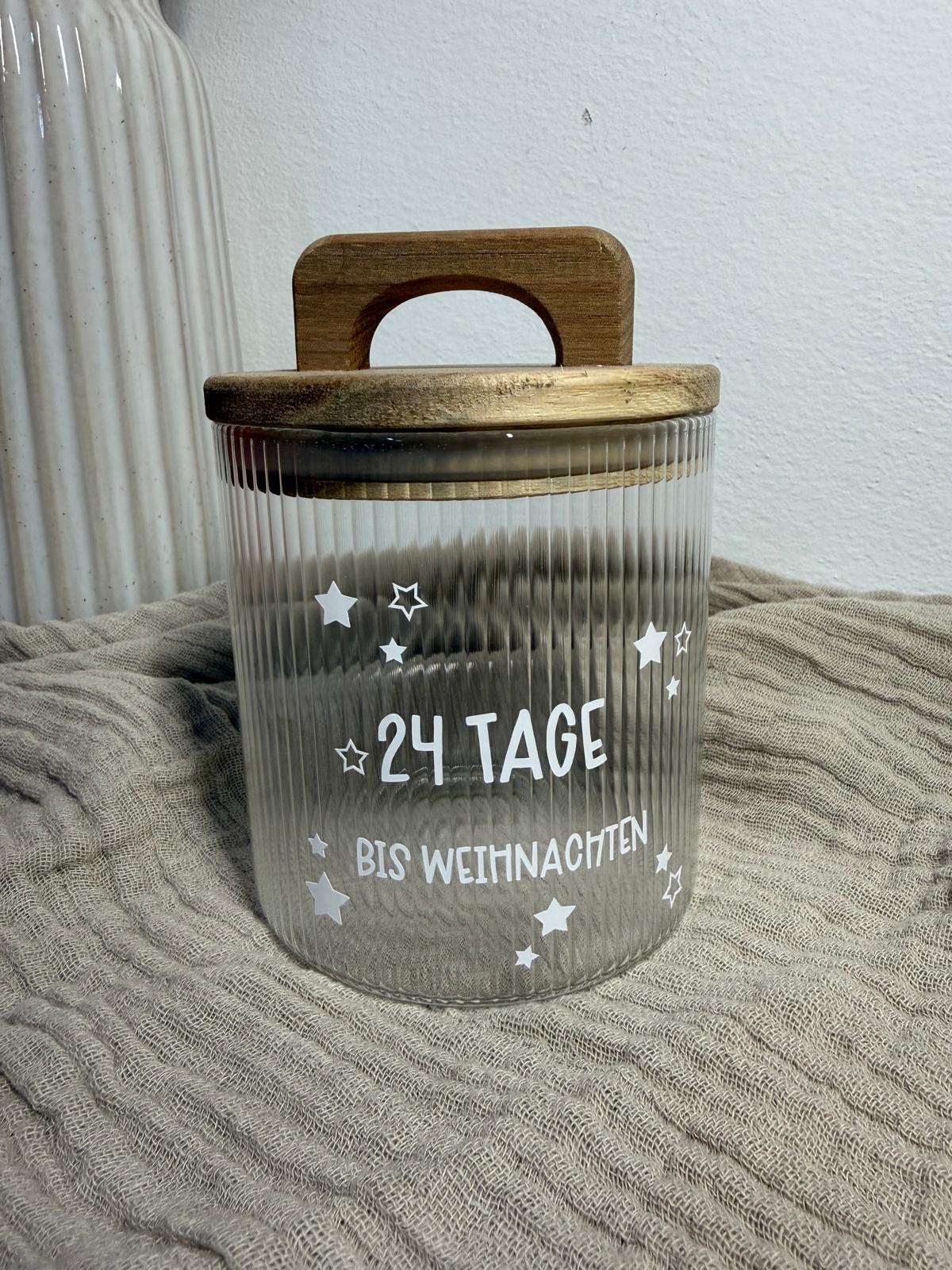 Vorratsglas - Adventkalender im Glas