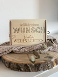 Geldgeschenk Holzkarte - Weihnachten