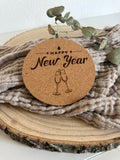 Untersetzer-Glücksbringer, Happy New Year