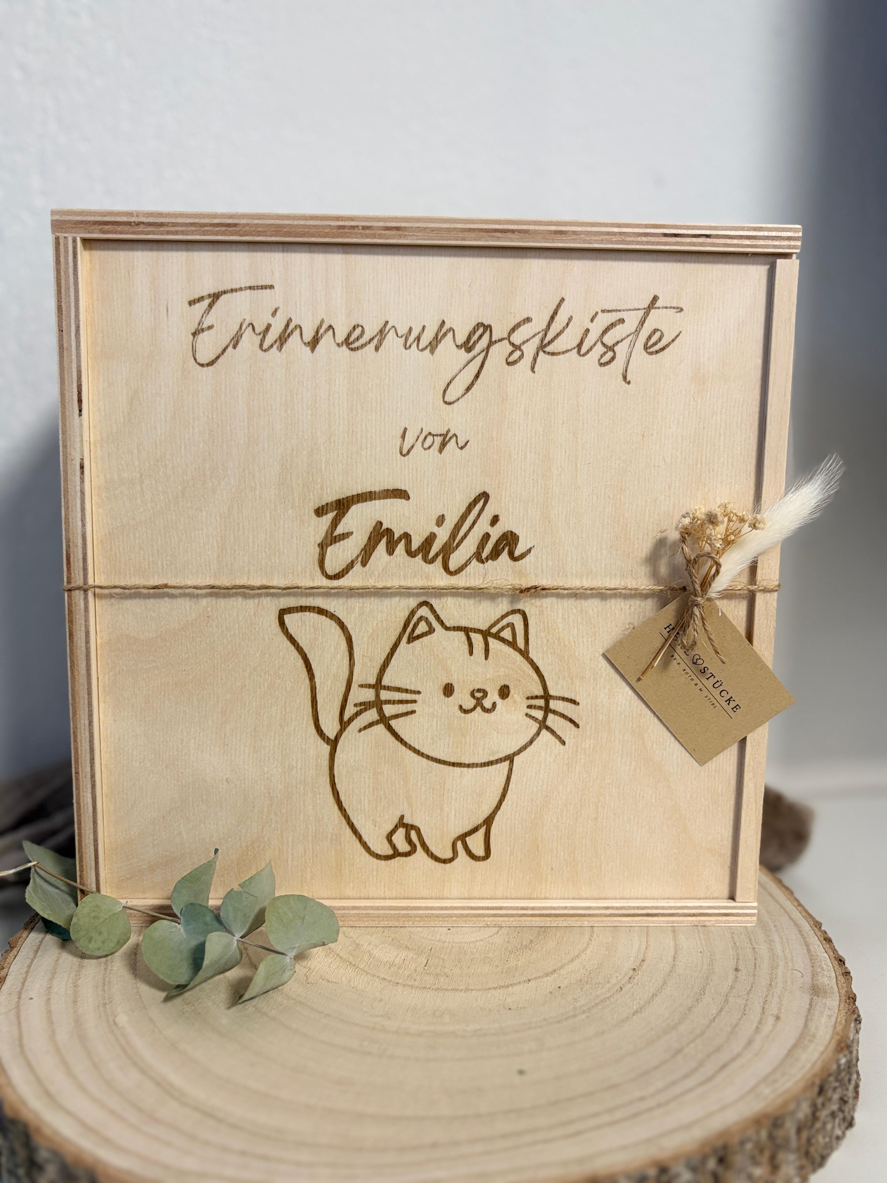 Erinnerungskiste mit Wunschmotiv